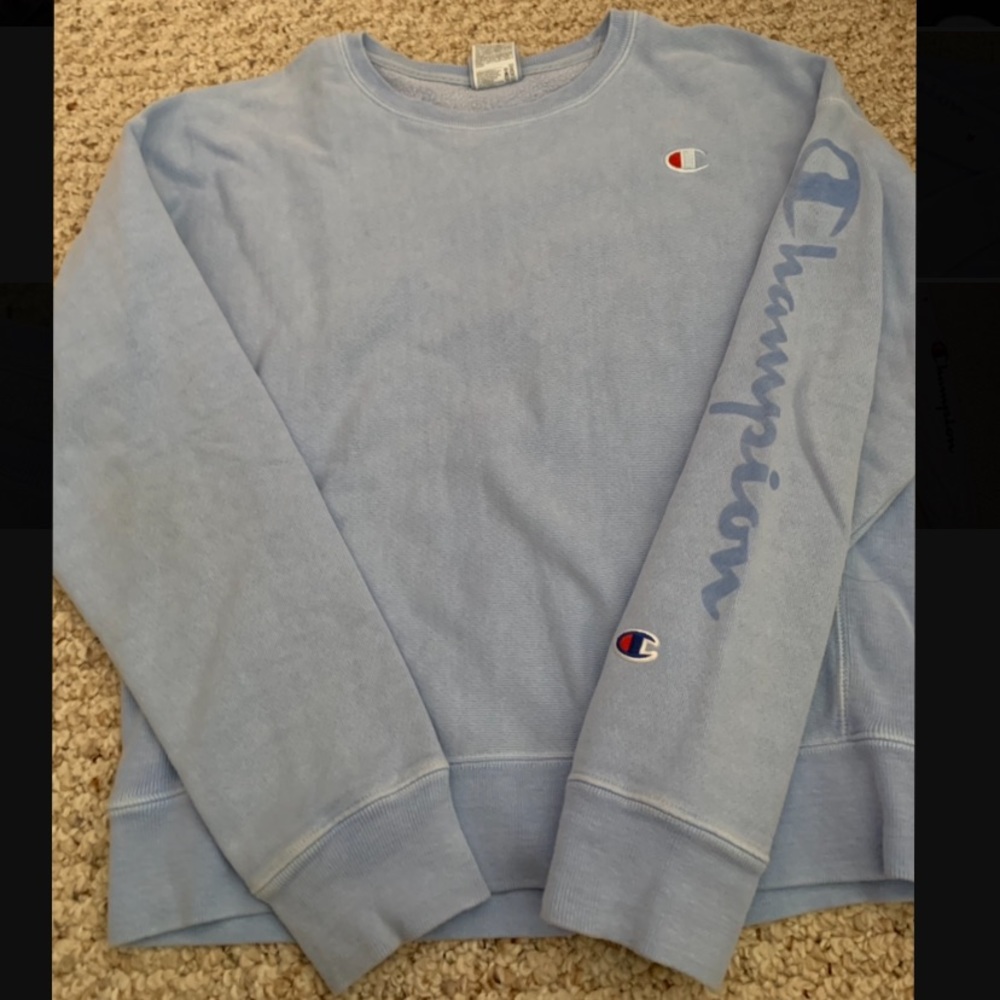 Light blue champion crewneck